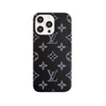 Classic leather monogram phone case for iPhone big printing