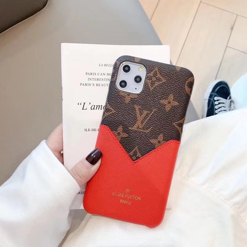 Louis Vuitton Iphone 15 16 Pro Case / Pro Max / Plus / Accent Patched Leather