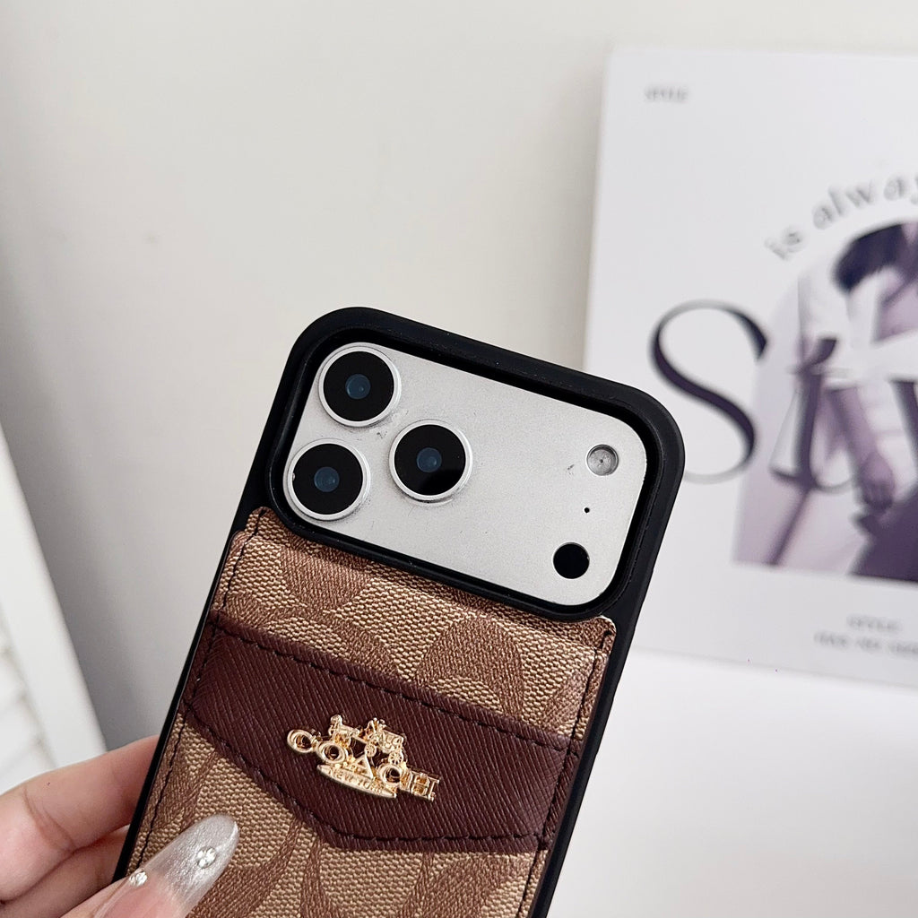 Card Holder Coach Iphone Case For 17 Series