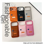Card Holder Hermes Iphone Case 13-17 / Pro / Pro Max