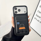 Card Holder Hermes Iphone Case 13-17 / Pro / Pro Max