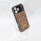 Coach Card Holder Phone Case For 12-17 / Pro / Pro Max