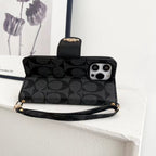 Designer Coach Phone Case Wallet Kickstand Style For Iphone 12 13 14 15 16 17 Pro Max Plus