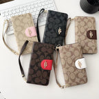 Designer Coach Phone Case Wallet Kickstand Style For Iphone 12 13 14 15 16 17 Pro Max Plus