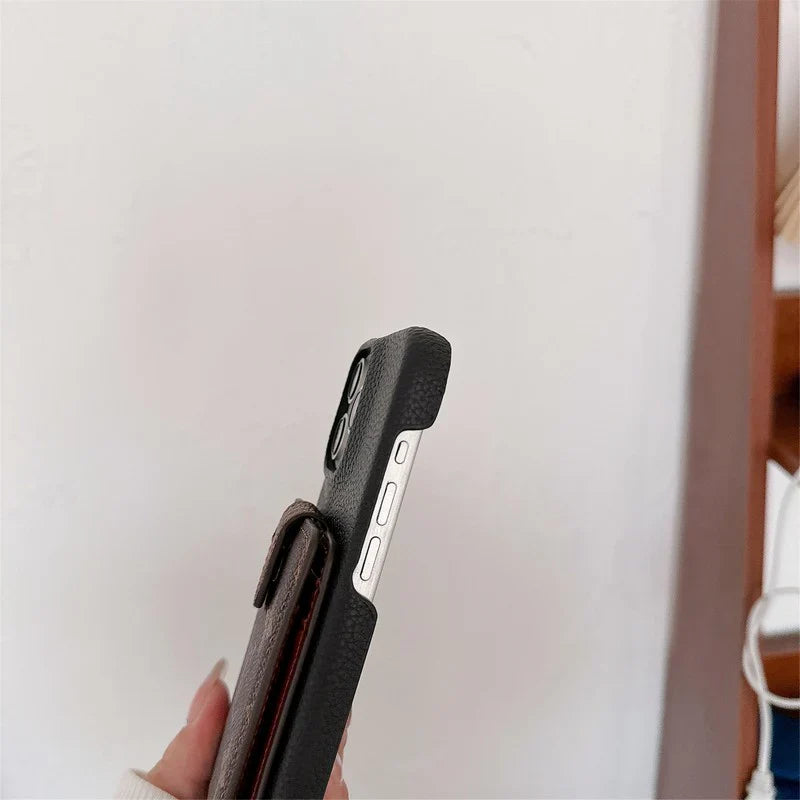 Fashion Cardholder Case Crossbody Strap For Iphone Case