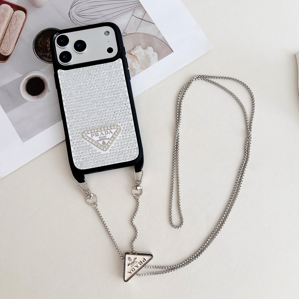 Prada Phone Case On Chain Iphone 12-17 / Pro / Pro Max / Plus / Air