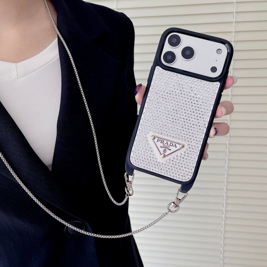 Prada Phone Case On Chain Iphone 12-17 / Pro / Pro Max / Plus / Air