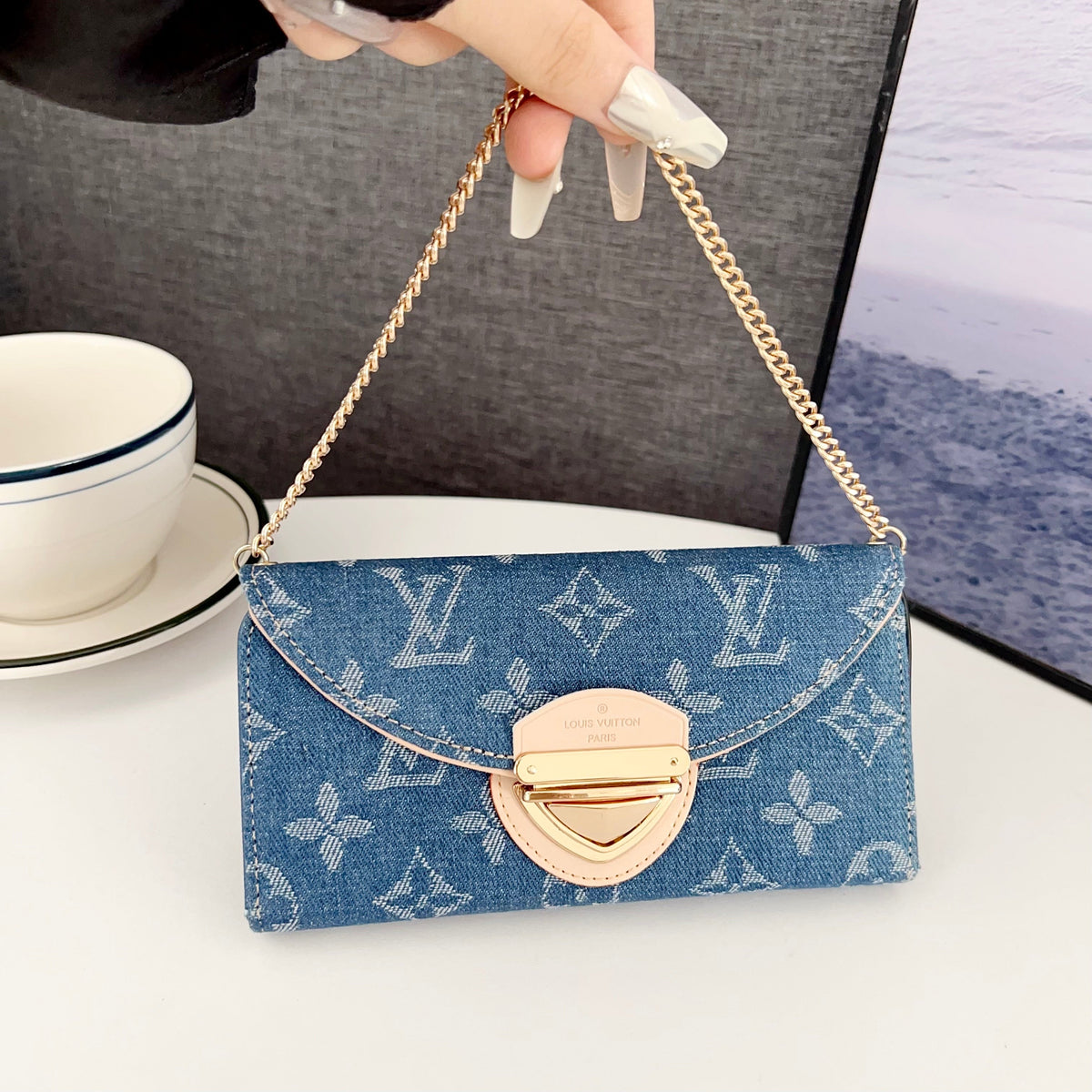 Crossbody Wallet Mini Bag Lv Style Phone Case For Iphone 13-17 / Pro / Pro Max / Plus / Air