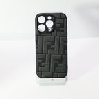 Fendi Leather Iphone Case For 12-17 Pro Max Plus