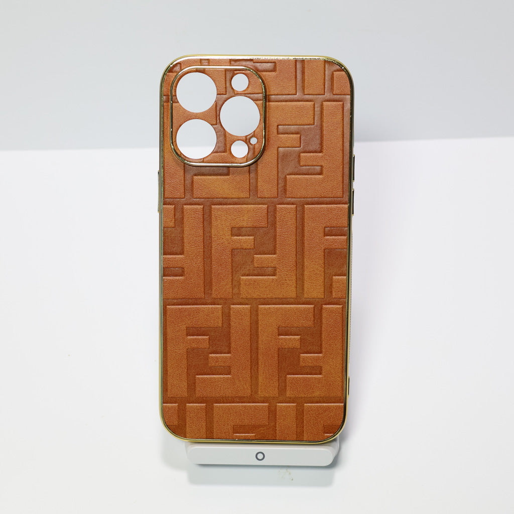 Fendi Electroplated Iphone Case For 12-17 Pro Max Plus