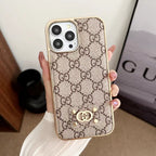 Fashion Iphone Case 16 15 14 13 12 11 Pro Max Plus Leather Design Electroplated