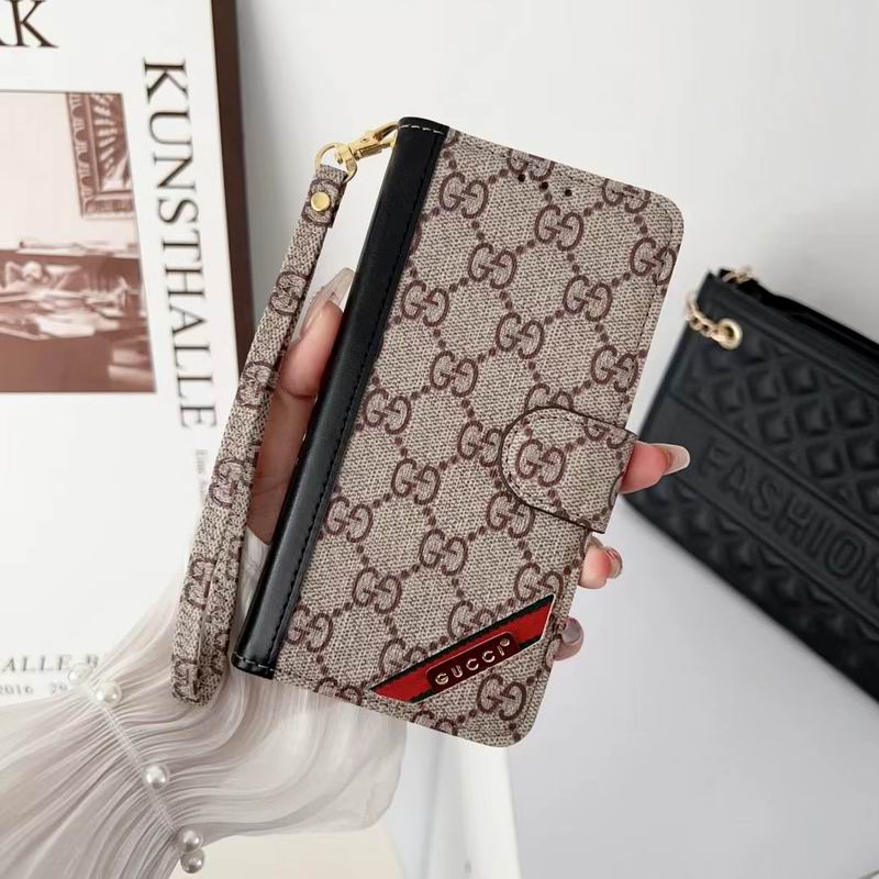 Fashion Designer Iphone Wallet Case Card Holder Kickstand For 12 13 14 15 16 Pro Max Plus Series