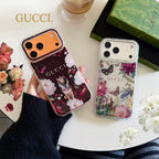 Gucci Clear Case Print Pattern Iphone 14-17 / Pro / Pro Max