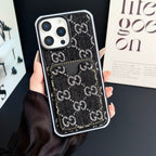 Gg Card Slot Denim Iphone Case For 12-16 Pro Max