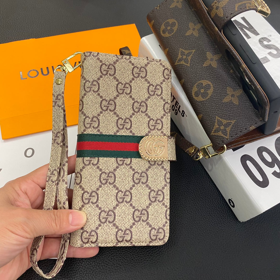 Lv Wallet Phone Case Samsung Galaxy S 22 / 23 / 24 / 25 / 26 Plus / Ultra