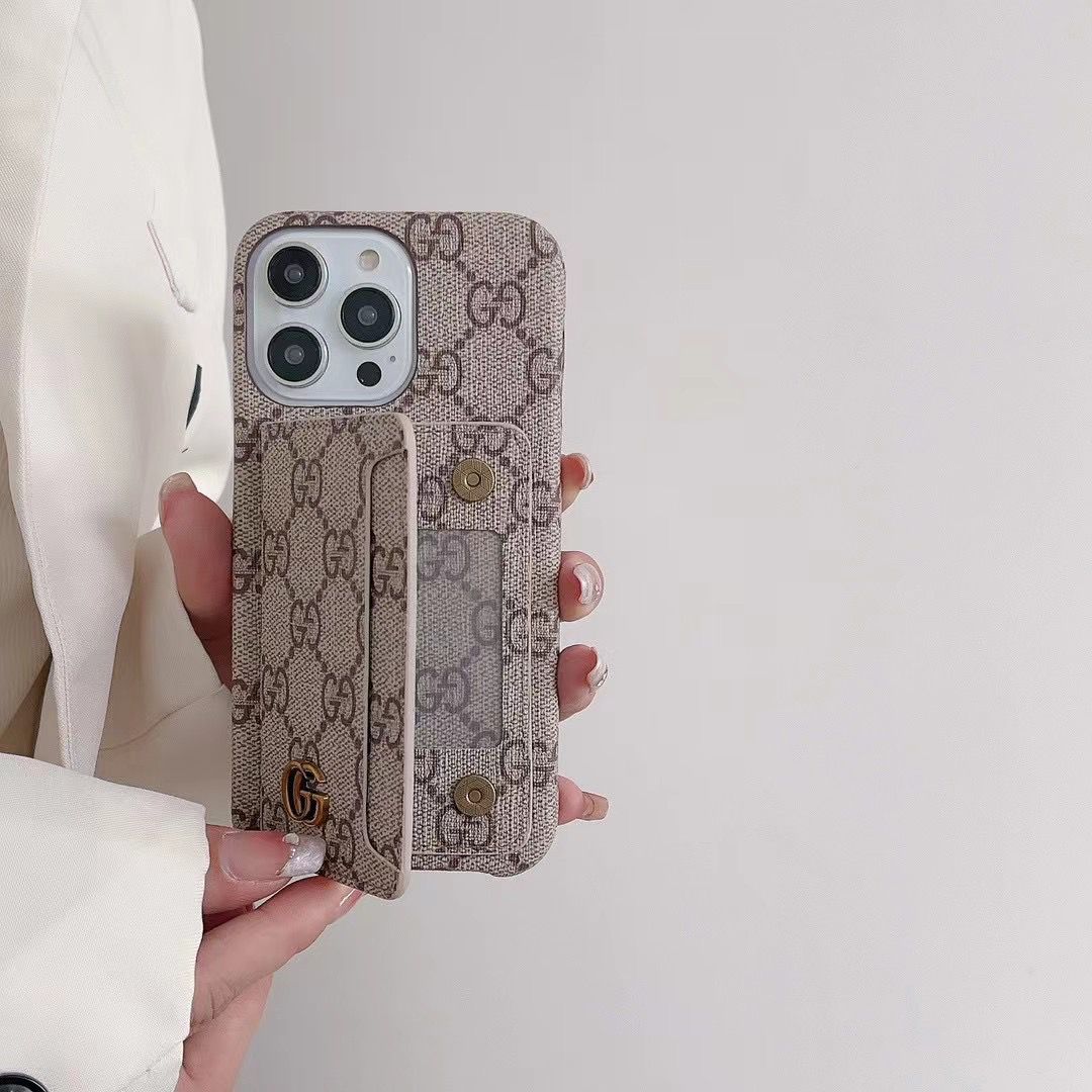Folding Card Slot Designer Phone Case Iphone 16 15 14 13 12 Pro Max Plus