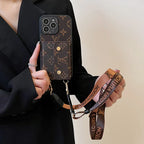 Luxury Phone Wallet Crossbody Style Lanyard For Iphone 12 – 16 Pro Max Plus Series