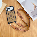 Lv Classic Monogram Iphone Case Crossbody For 13-17 / Pro / Pro Max