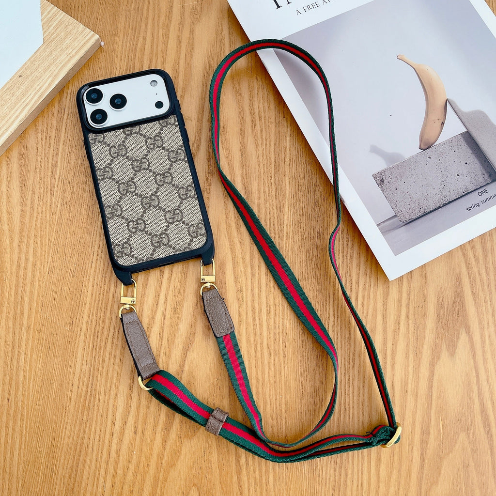 Lv Classic Monogram Iphone Case Crossbody For 13-17 / Pro / Pro Max