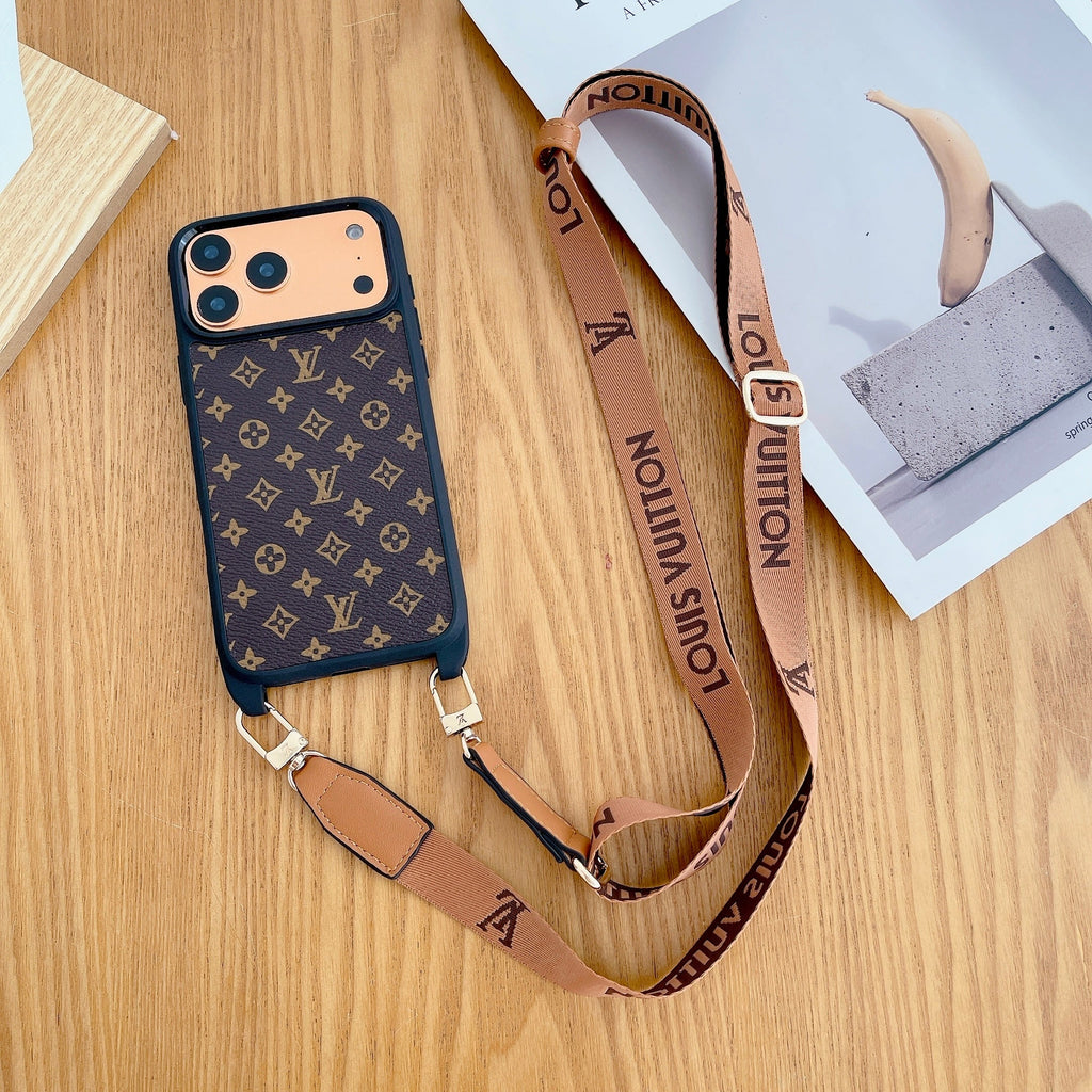 Lv Classic Monogram Iphone Case Crossbody For 13-17 / Pro / Pro Max