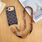 Lv Classic Monogram Iphone Case Crossbody For 13-17 / Pro / Pro Max