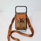Lv Crossbody Iphone 17 Series Case Card Holder