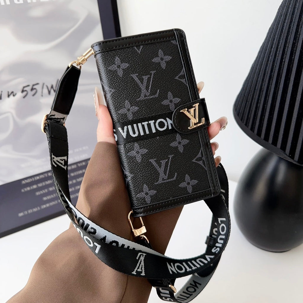 Luxury Crossbody Wallet Phone Case Card Holder For 12-16 Pro Max Plus
