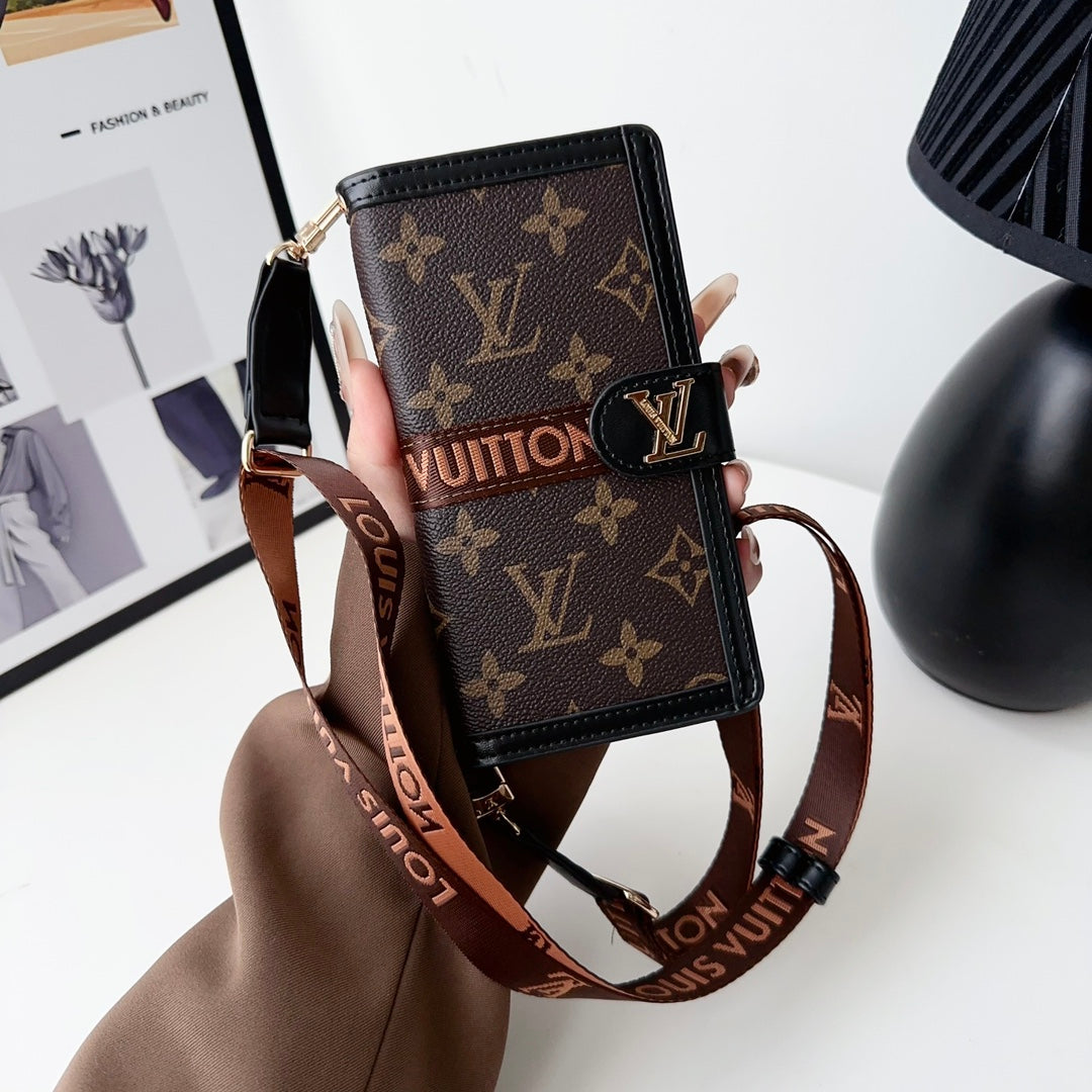 Luxury Crossbody Wallet Phone Case Card Holder For 12-16 Pro Max Plus