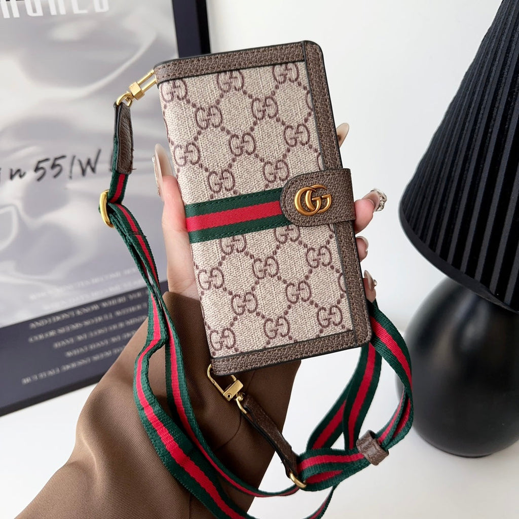 Luxury Crossbody Wallet Phone Case Card Holder For 12-16 Pro Max Plus