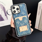 Lv Iphone Case Denim Card Holder For 12-16 Pro Max