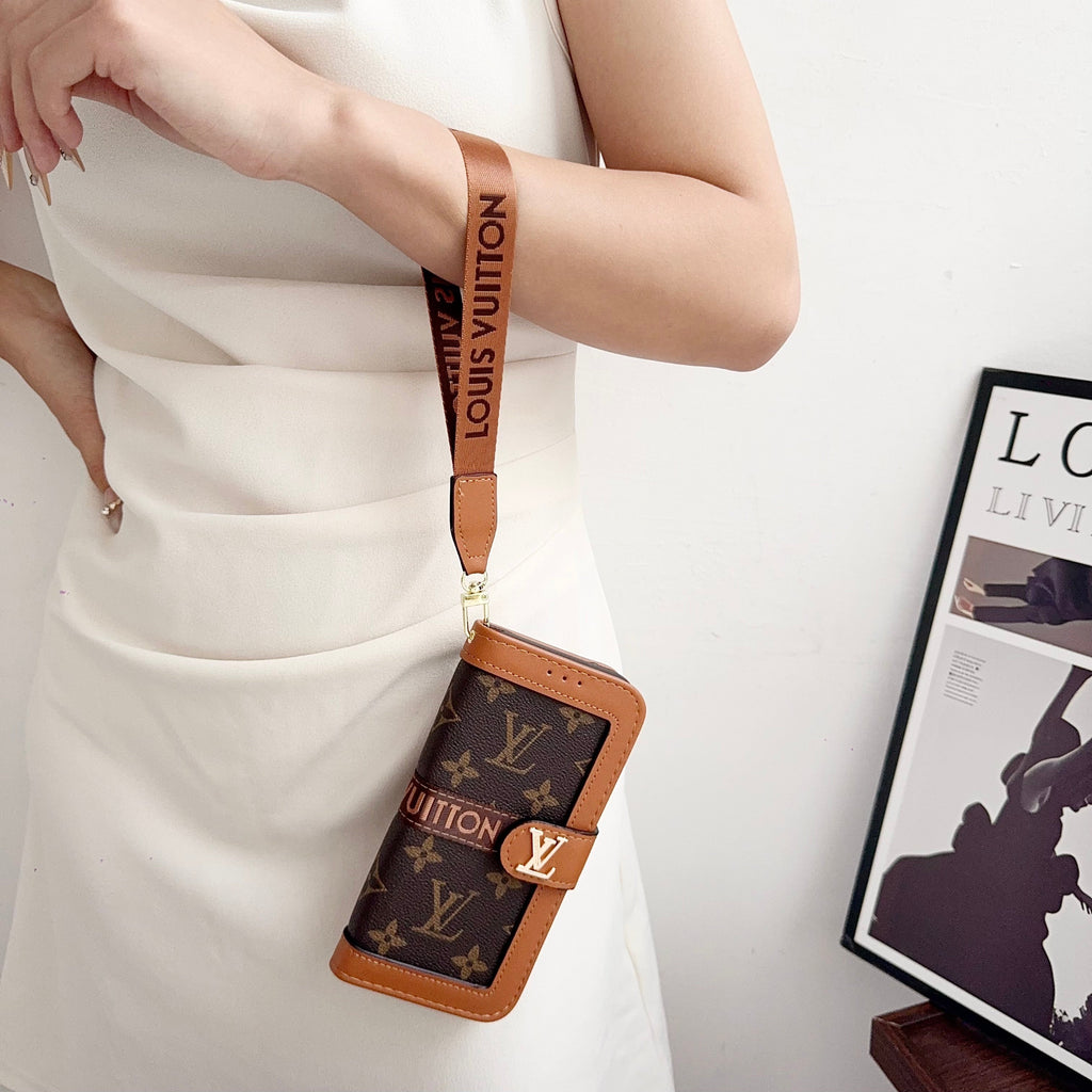 Louis Vuitton Flip Folio Iphone Case For 17/Pro/Pro Max/Air