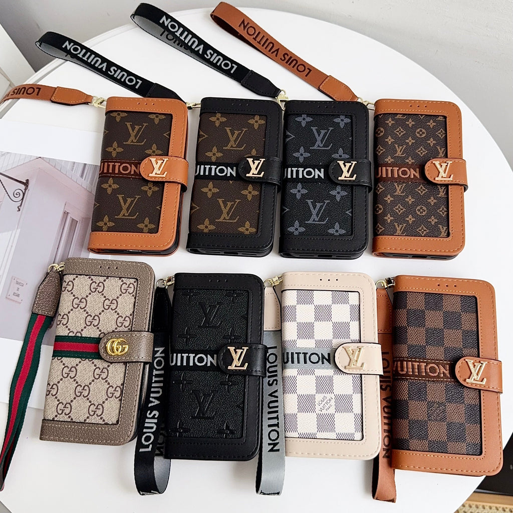 Louis Vuitton Flip Folio Iphone Case For 17/Pro/Pro Max/Air