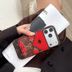 Lv Magsafe Magnet Card Holder Phone Case For Iphone 13-17 / Pro / Pro Max / Plus / Air