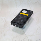 Louis V Magsafe Iphone Case Card Holder For 12-16 Pro Max Plus