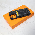 Louis V Magsafe Iphone Case Card Holder For 12-16 Pro Max Plus
