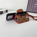 Multicolor Lv Monogram Crossbody Wallet Case For 13-17 / Pro / Pro Max