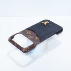 Lv Accent Leather Phone Case Iphone 17 Series