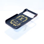 Lv Accent Leather Phone Case Iphone 17 Series
