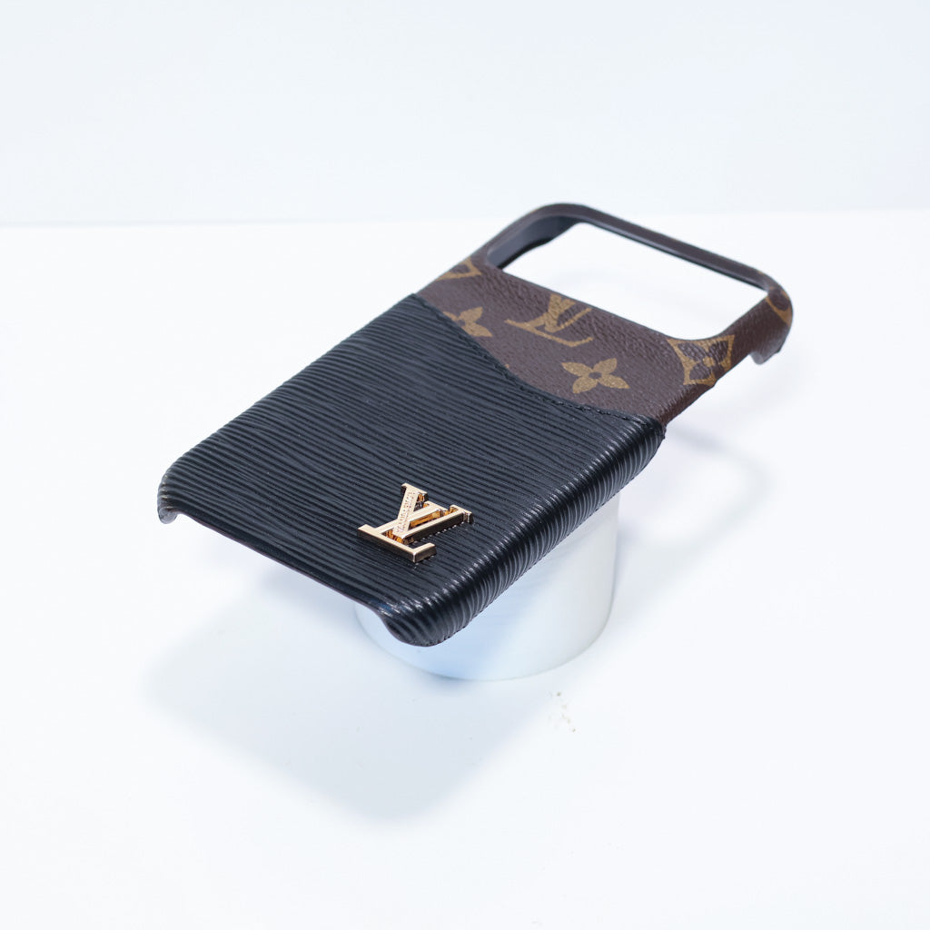 Lv Accent Leather Phone Case Iphone 17 Series