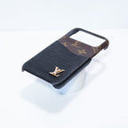 Lv Accent Leather Phone Case Iphone 17 Series