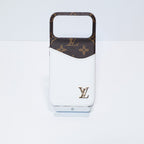 Lv Accent Leather Phone Case Iphone 17 Series