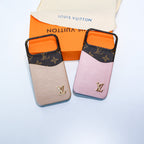 Lv Accent Leather Phone Case Iphone 17 Series