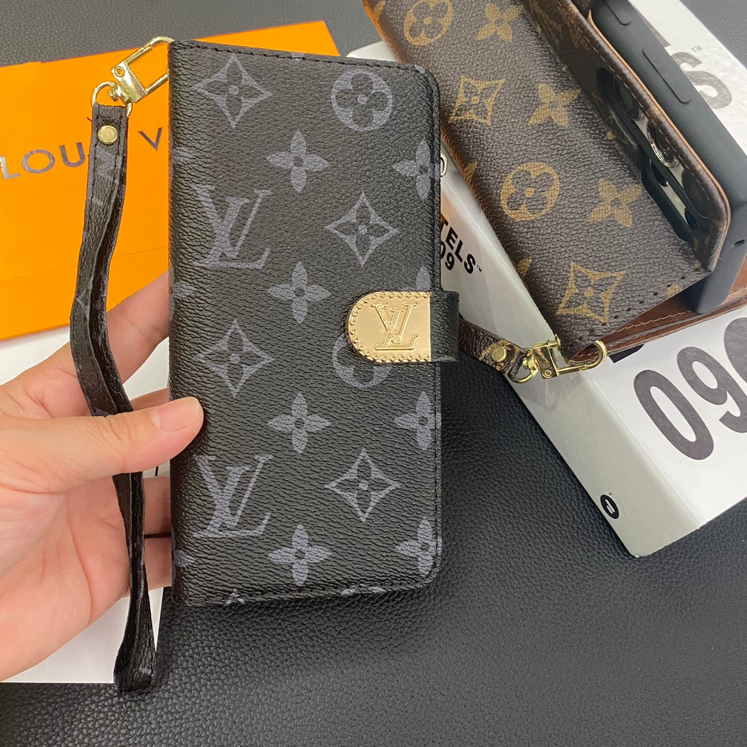 Lv Wallet Phone Case Samsung Galaxy S 22 / 23 / 24 / 25 / 26 Plus / Ultra