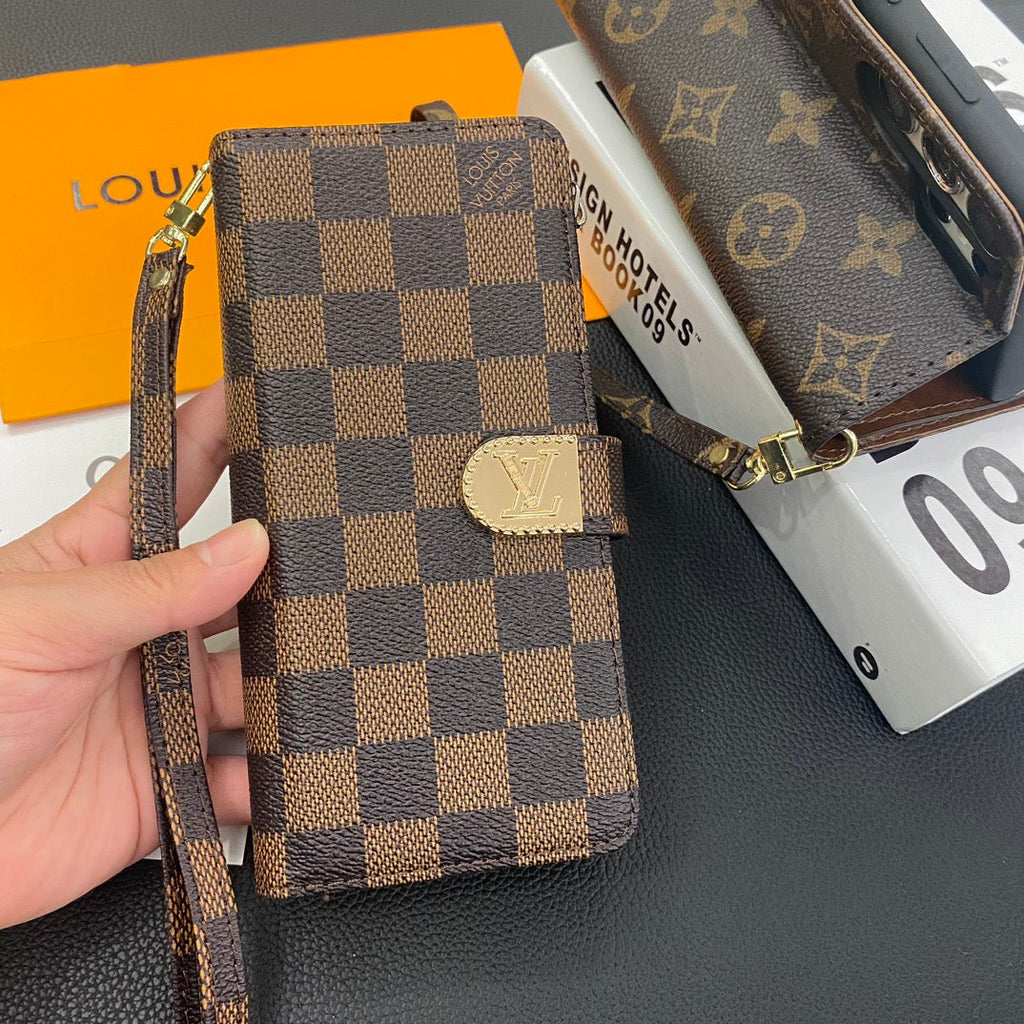 Lv Wallet Phone Case Samsung Galaxy S 22 / 23 / 24 / 25 / 26 Plus / Ultra