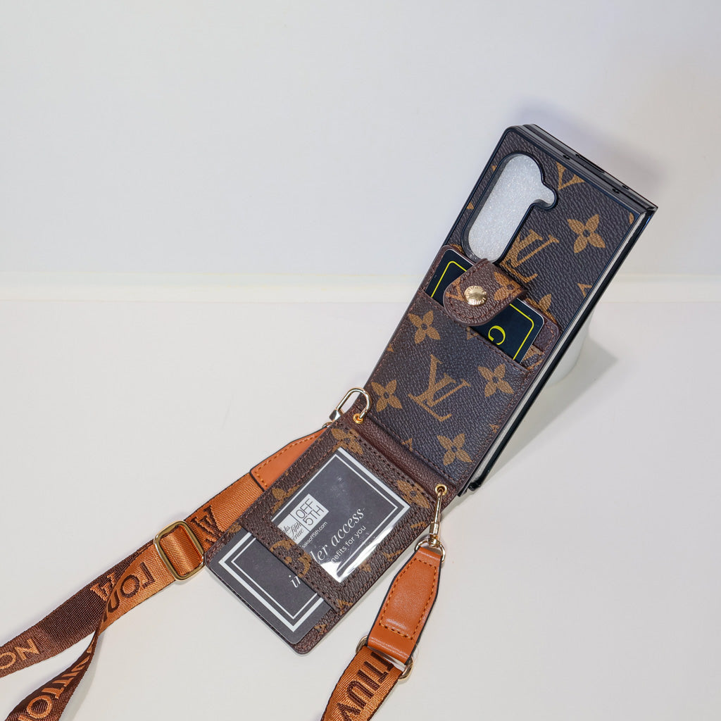 Stylish Z Fold Crossbody Phone Case For 3 / 4 / 5 / 6 / 7 Series