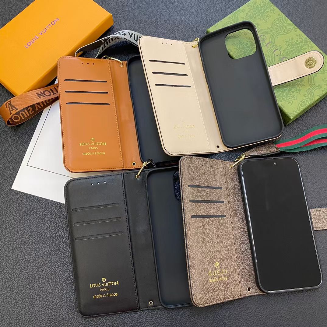 Lv Iphone Case Wallet Style For 12 13 14 15 16 Pro Max Plus Series