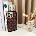 Monogram Luxury Lv Iphone Case For 13-16 Pro Max