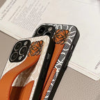 Loewe Phone Case Hand Strap Card Holder For Iphone 12 13 14 Pro Max Plus