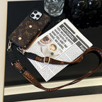 Luxury Phone Wallet Crossbody Style Lanyard For Iphone 12 – 16 Pro Max Plus Series