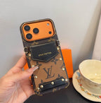 Louis Vuitton Card Holder Phone Case Crossbody 12-17 / Pro / Pro Max / Plus